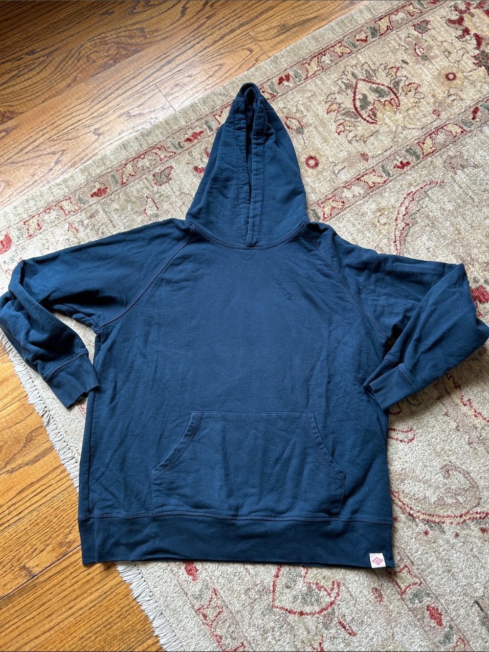Bather Mens Navy Blue 100% Cotton Hoodie Size XL